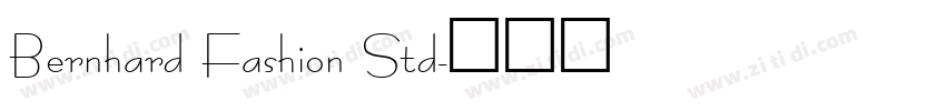 Bernhard Fashion Std字体转换